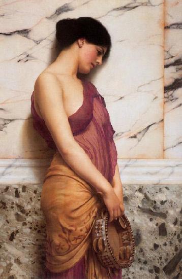 John William Godward The Tambourine Girl oil painting picture